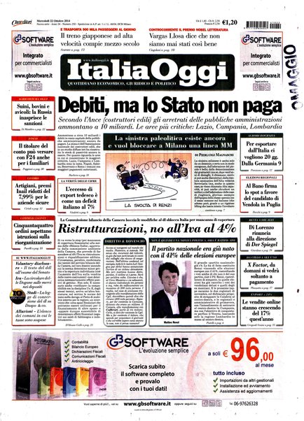 Italia oggi : quotidiano di economia finanza e politica